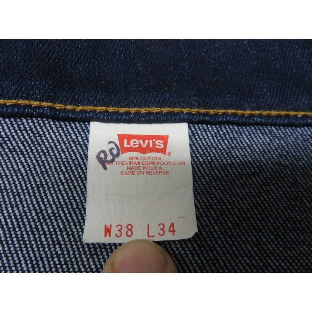 Mens Levis Jeans 517 Vintage Bootcut Orange Tab Size 38x34‎ 90s USA Made 38x34